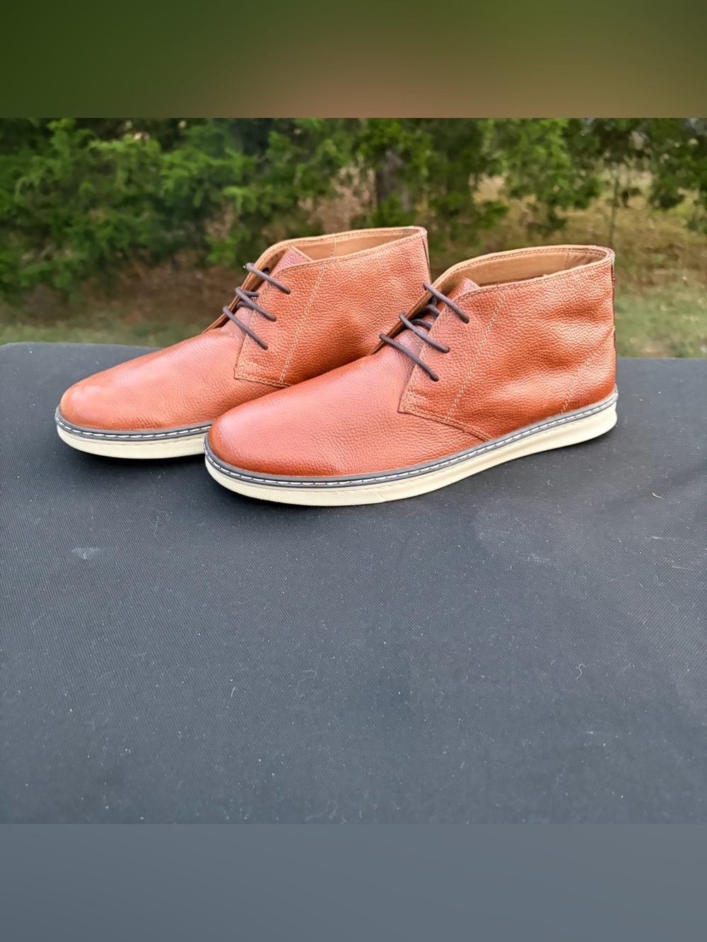Johnston & Murphy Boys McGuffey Chukka Brown Leather Boots Size 7 M NWOT